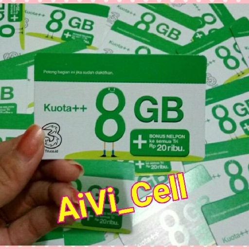 VOUCHER KUOTA TRI 8GB