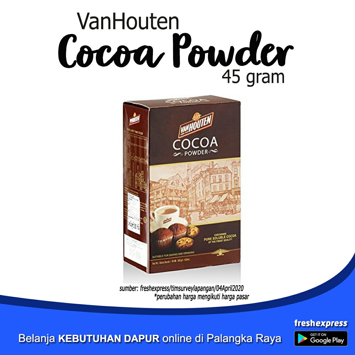 VanHouten Cocoa  Powder 45 Gram