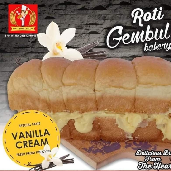 Roti Gembul Vanilla Cream