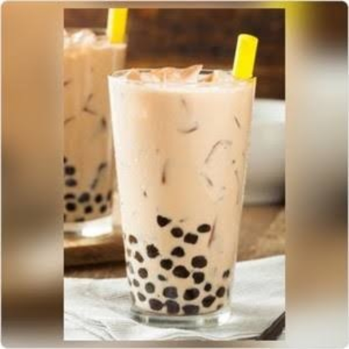 Vanilla Latte Boba Drink