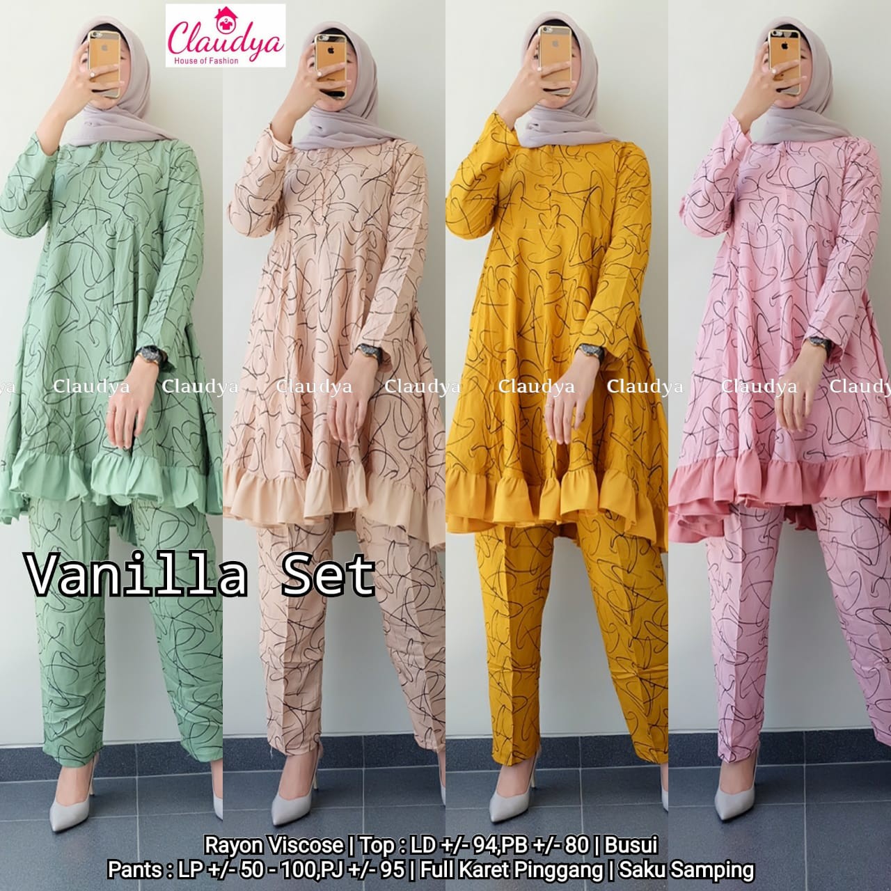 Vanilla Set Brand CLAUDYA
