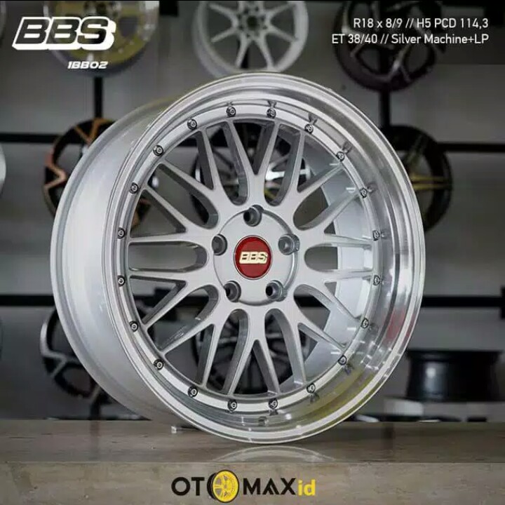 Velg Mobil BBS 1BB02 Ring 18 Silver MachineLP  Velg  Mobil  Otomot 2