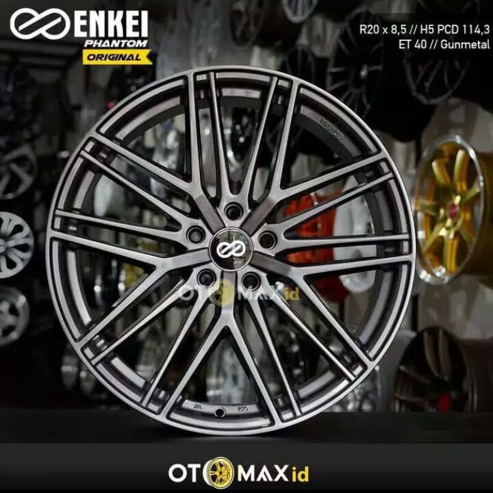 Velg Mobil Enkei Phantom Original Ring 20 H5 Gunmetal  Velg  Mobil