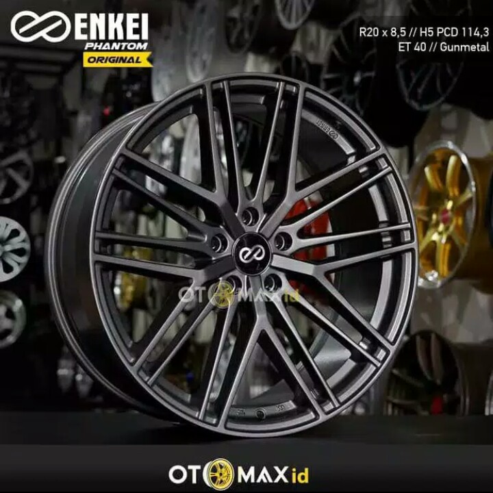 Velg Mobil Enkei Phantom Original Ring 20 H5 Gunmetal  Velg  Mobil 2