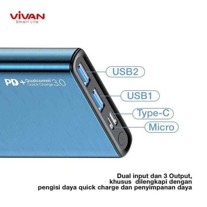 Vivan Power Bank VPB-F10S 10000mAh 4