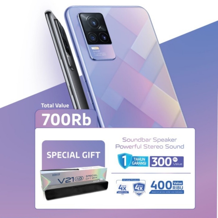Promo Vivo V21 2021 New garansi resmi Elektronik  2