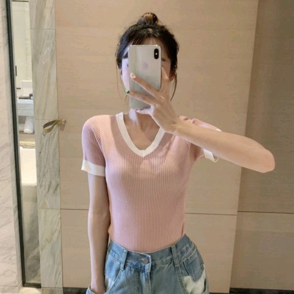 Vneck Elsa Rajut Dusty