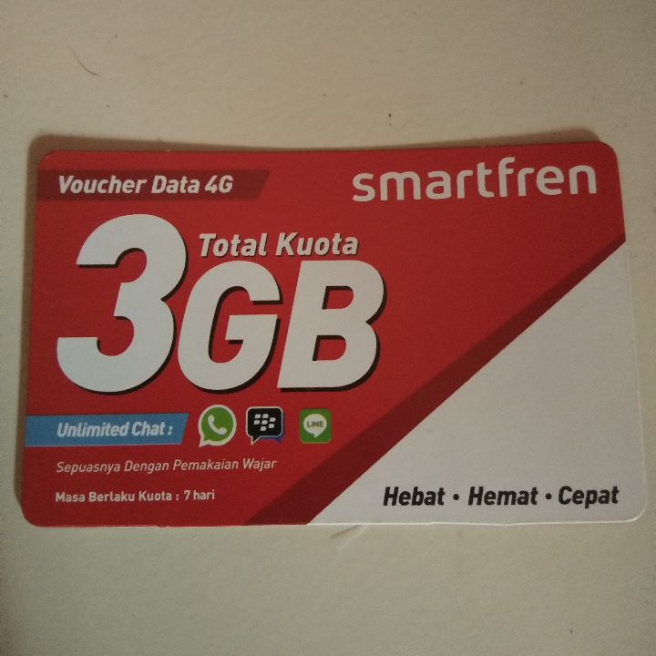 Vocer kuota smartfreen 4G 3 GB