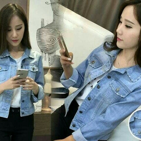 Vs jeaket jeans nayla  jeket jeans wanita jeaket polos murah sale