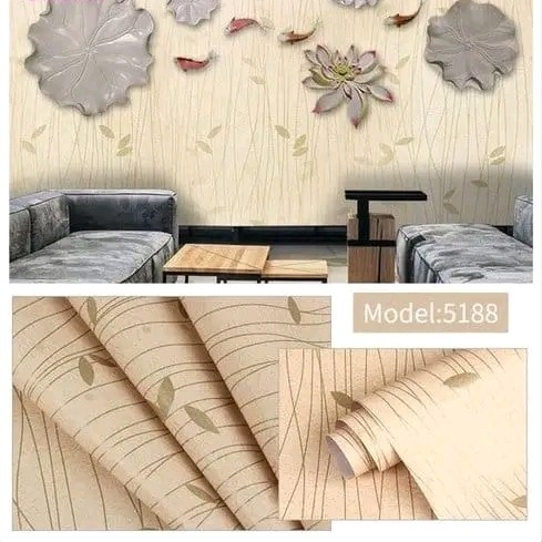 WALLPAPER DINDING PVC-5188SIZE 45CM x 10M