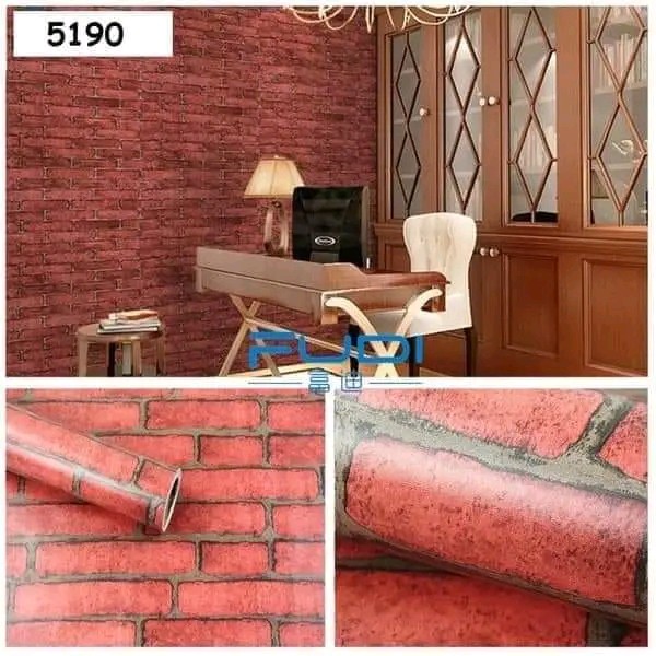 WALLPAPER STICKER BATA MERAH 519010mx45cm