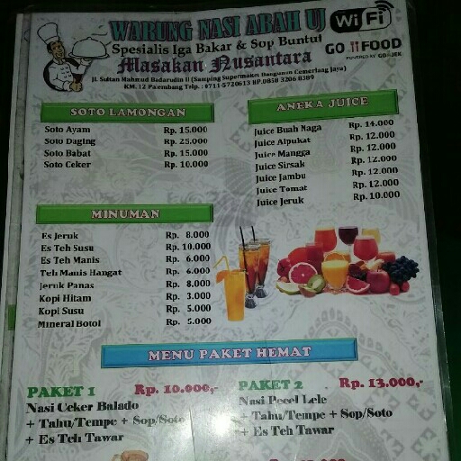 WARUNG ABAH UJE KM 12 MASAKAN KHAS SUNDA