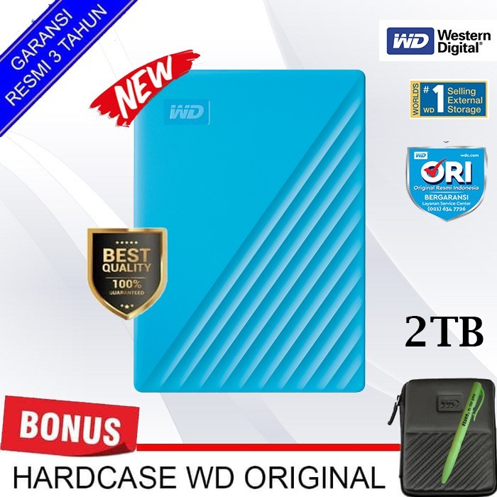WD My Passport HD Eksternal 2TB Terabyte Original 2