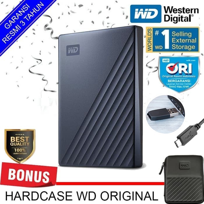 WD My Passport Ultra 2TB HD Harddisk Eksternal USB Type C 2