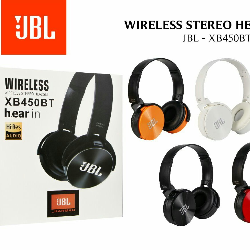 WIRELESS HEADPHONE JBL XB450BT Herry Accesories