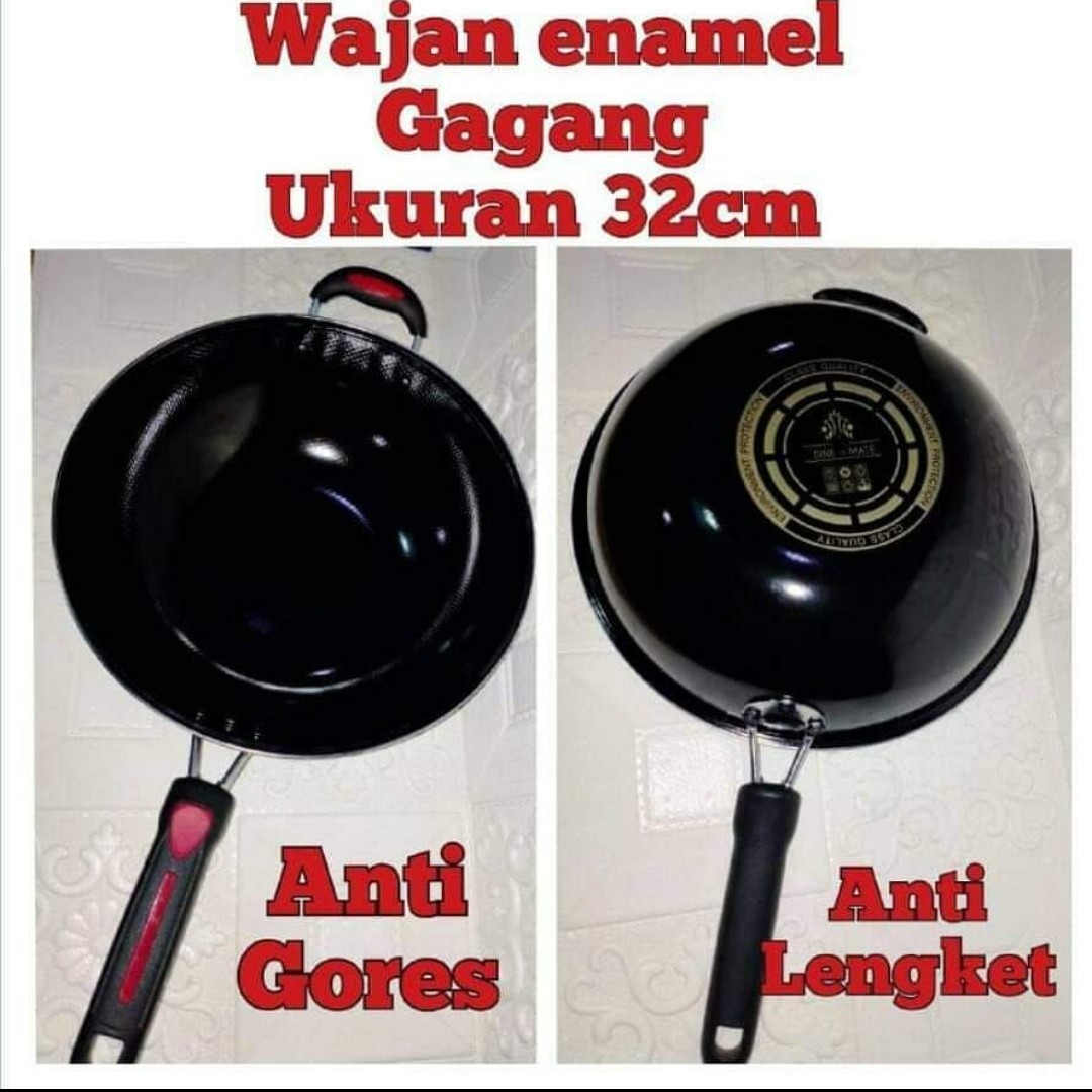 Wajan Enamel Ganggang