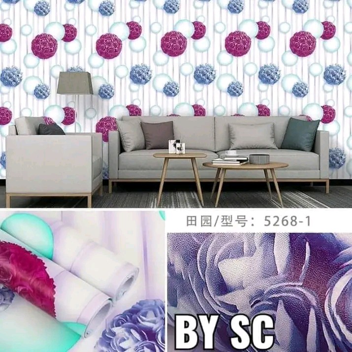 Wallpaper dinding Sanwells 5268-1 10Meter 45CM