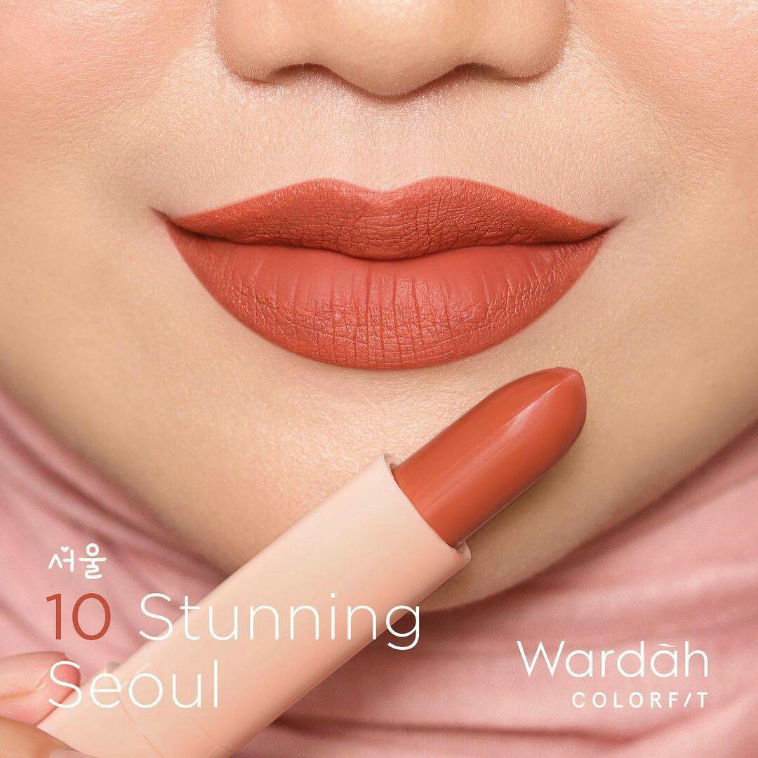 Wardah Colorfit Matte LipStick Korea Edition - 10 Stunning Seoul