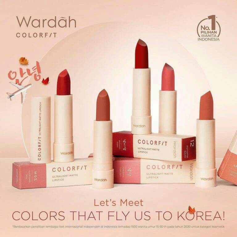 Wardah Colorfit Matte LipStick Korea Edition - 10 Stunning Seoul 3