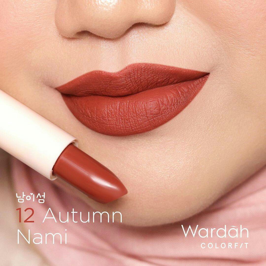 Wardah Colorfit Matte LipStick Korea Edition - 12 Autumn Nami