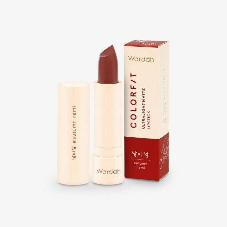 Wardah Colorfit Matte LipStick Korea Edition - 12 Autumn Nami 2