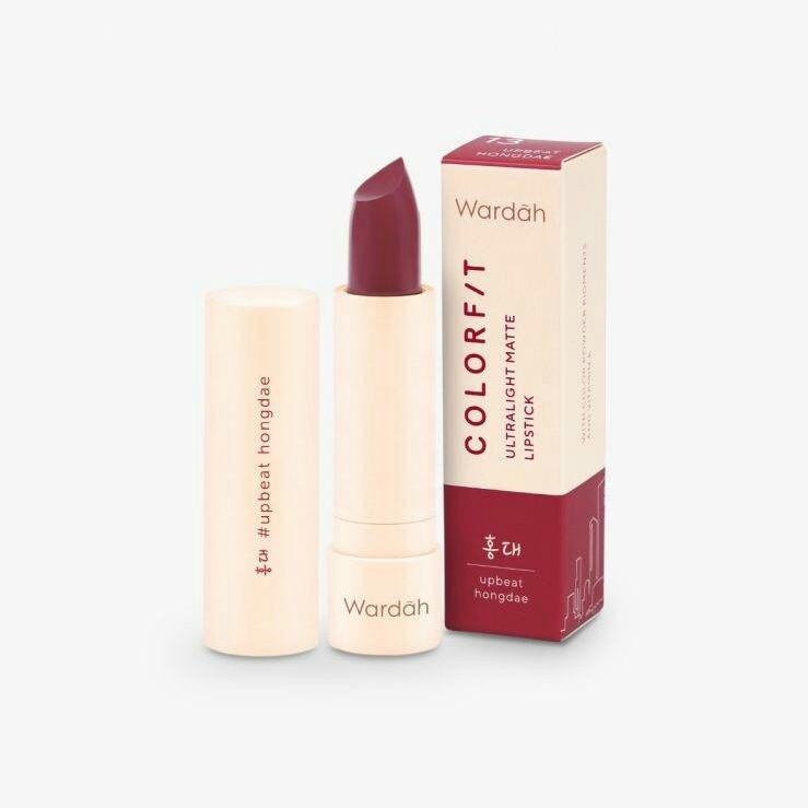 Wardah Colorfit Matte LipStick Korea Edition - 13 Upbeat Hongdae 2