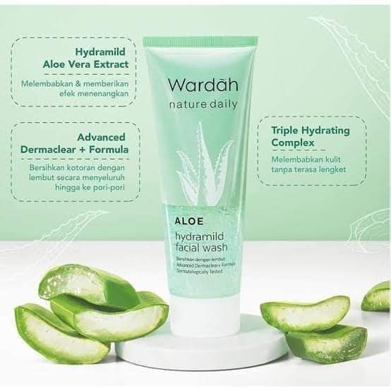 Wardah Nature Daily Aloe Hydramild Facial Wash