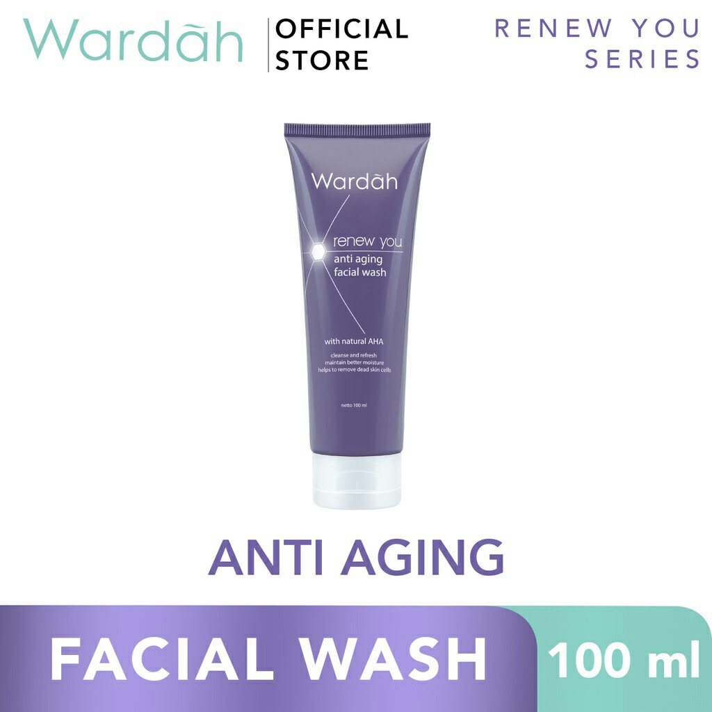 Wardah Renew You Anti Aging Facial Wash 100 ml Twinpack 3