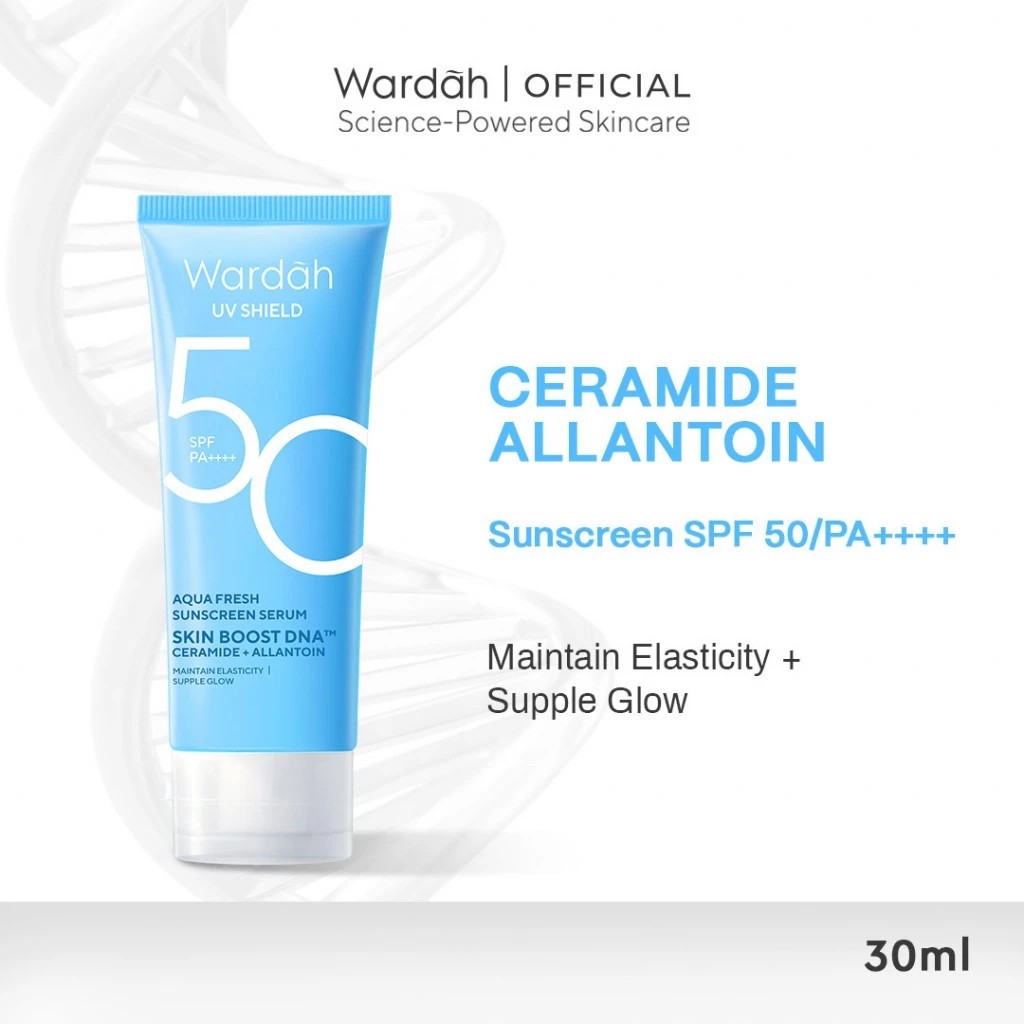 Wardah UV shield aqua fresh sunscreen serum SPF 50 PA