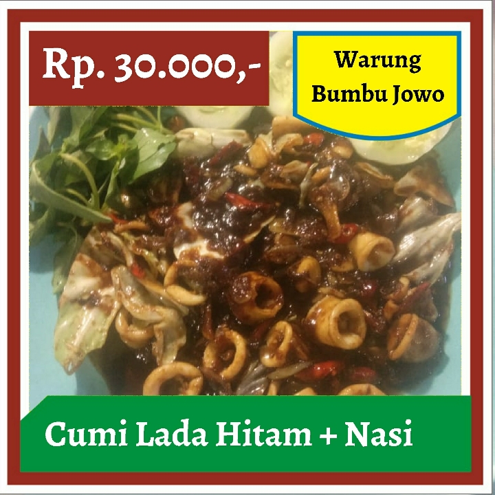 Warung Bumbu Jowo-Cumi Lada Hitam dan Nasi