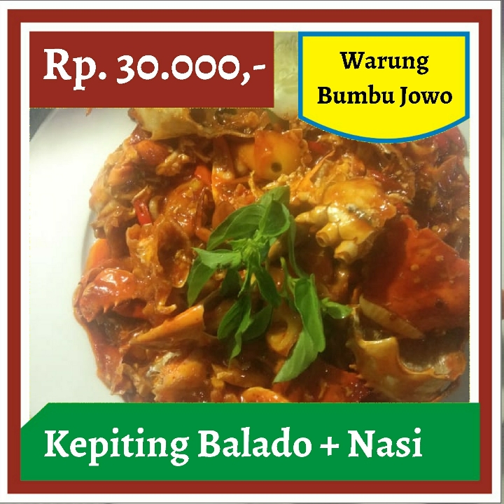 Warung Bumbu Jowo-Kepiting Balado dan Nasi