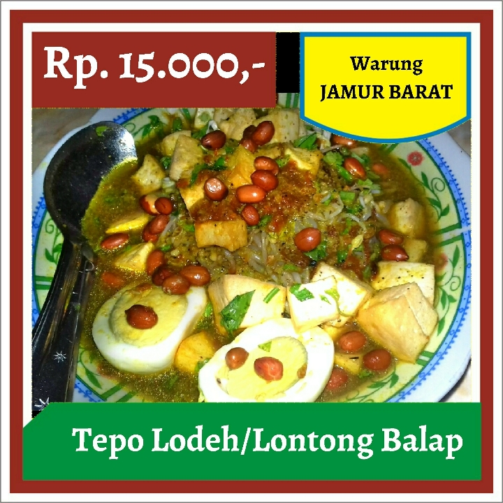 Warung Jamur Barat-Tepo Lodeh atau Lontong Balap