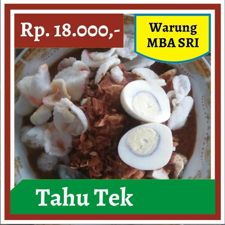 Warung Mba Sri-Tahu Tek