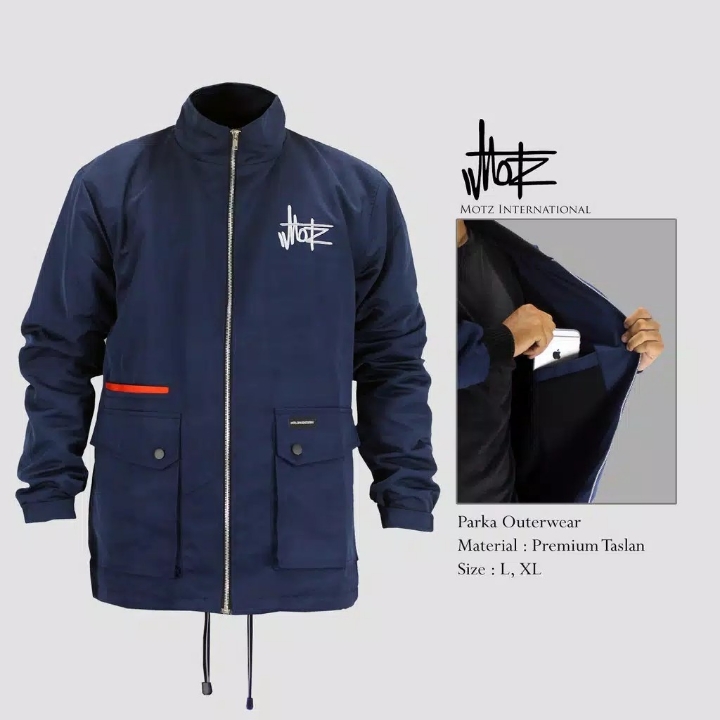 Waterproof Jacket Parka Outwear NAVY Original  By Motz
