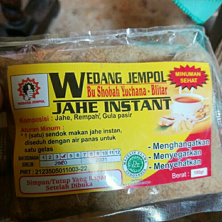 Wedang Jahe Instan 100gr