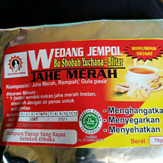 Wedang Jahe Merah 70gr