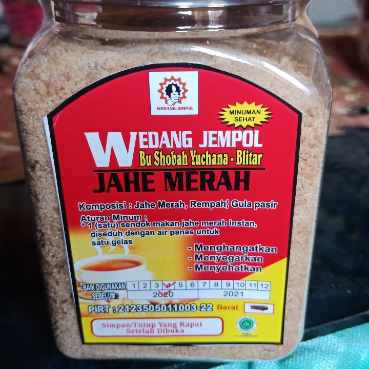 Wedang Jempol Jahe Merah Btol 