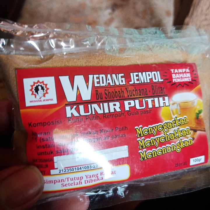 Wedang Jempol Kunir Putih