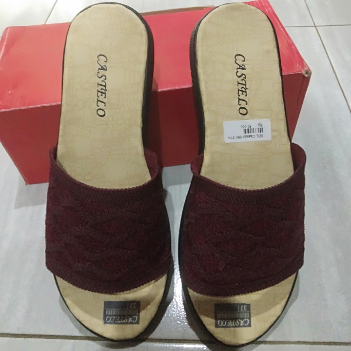 Wedges Castello Tapak Crem 2