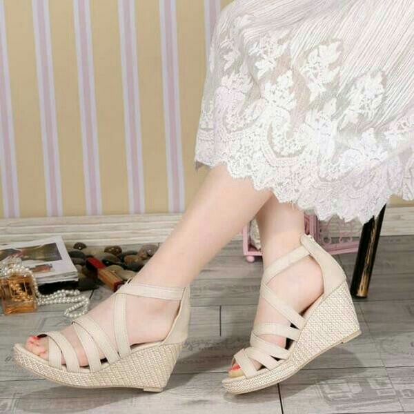 Wedges Mulan KS7 Krem