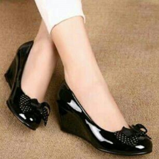 Wedges Pantofel Pita Polkadot