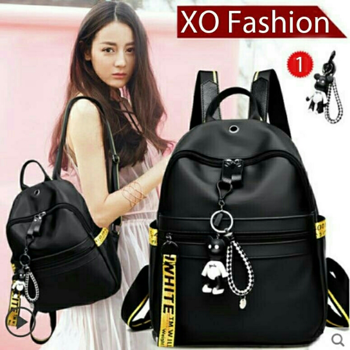 White Kuning Black Bag