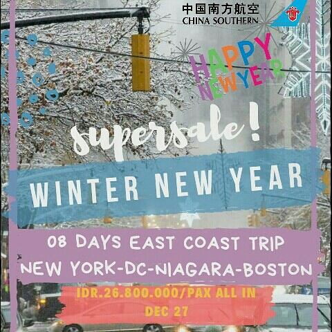 Winter New Year Super Sale US East Coast 08Days