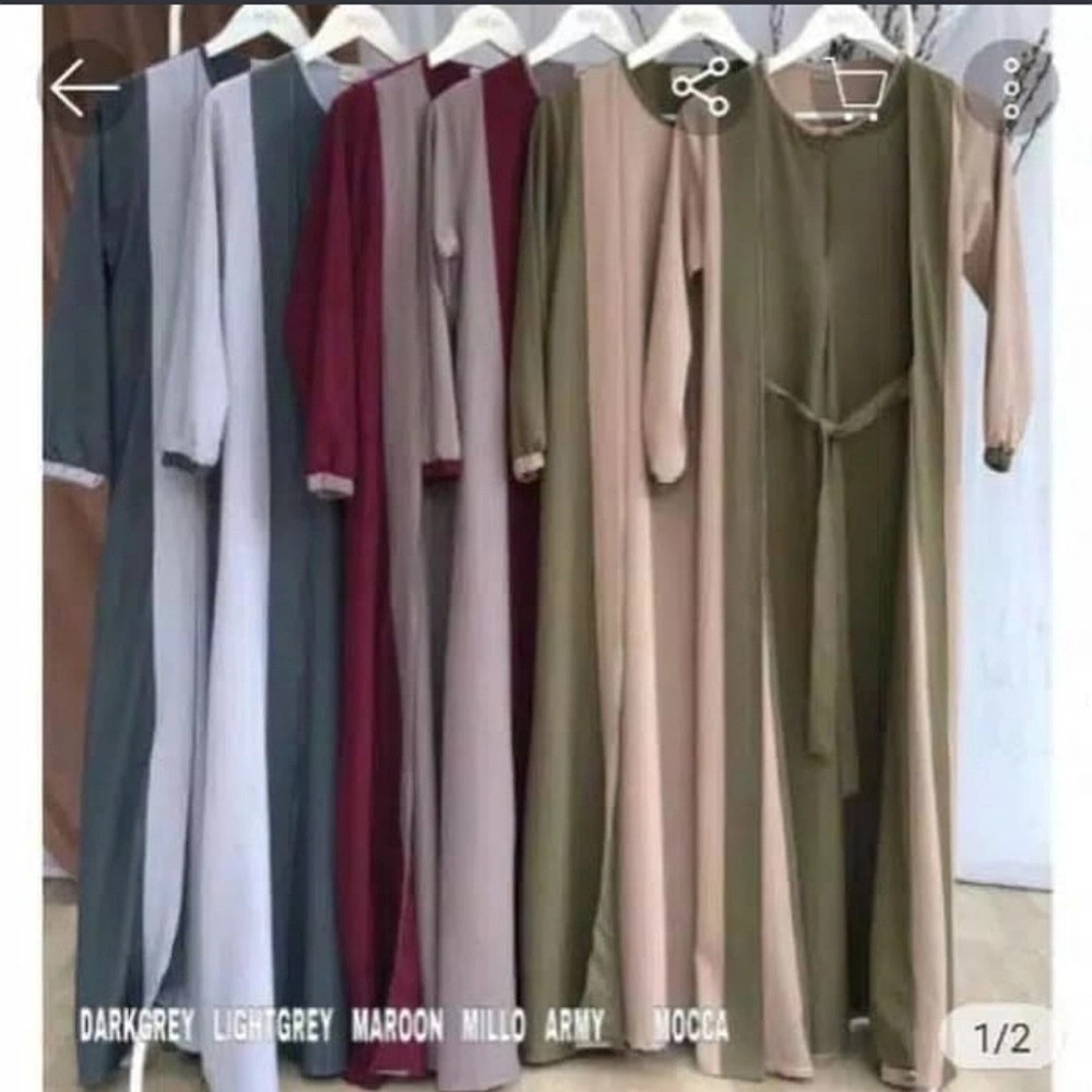 Wirasha Maxi Baju Gamis Pakaian Wanita Dress Fashion Muslim 4