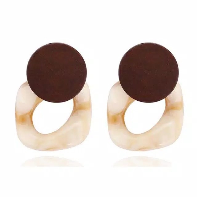 Wood Resin Earing 2