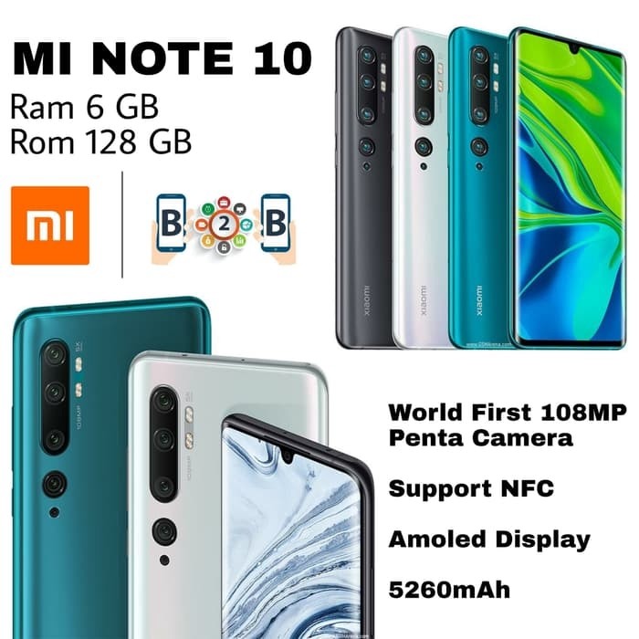 Xiaomi Mi Note 10 Ram 6GB Internal 128GB 2