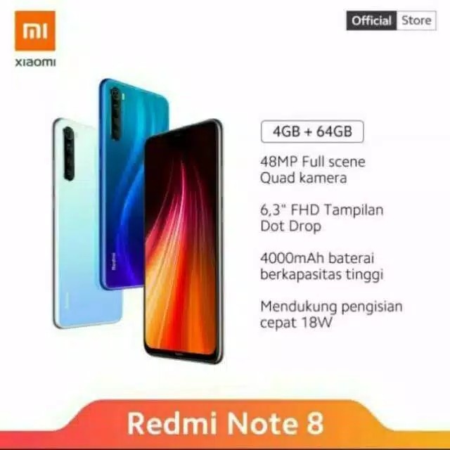 Xiaomi Redmi Note 8 464 6128 Garansi Resmi