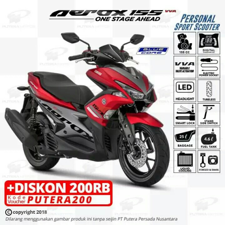 Yamaha AEROX 155 STD - OTR JKT  TGR