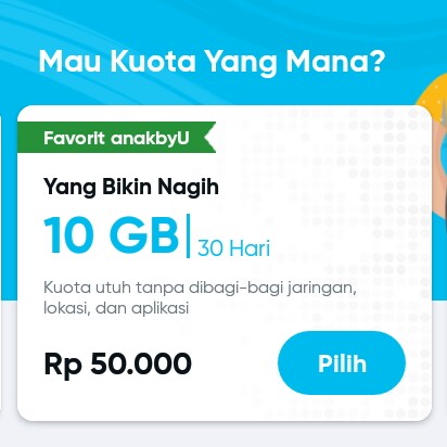 Yang Bikin Nagih 10 GB 30 Hari