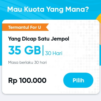 Yang Di Cap Satu Jempol 35 GB 30 Hari